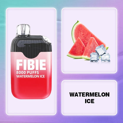 A-Watermelon-Ice - FIBIE 8000 Puffs Disposable Vapor Wands(8000 PUFFS)
