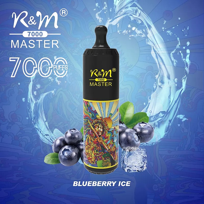 R&M MASTER 7000 Puffs  0% 2% 5% Nicotine Rechargeable Disposable vape