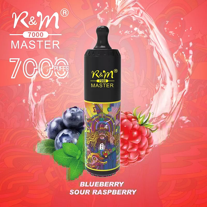 R&M MASTER 7000 Puffs  0% 2% 5% Nicotine Rechargeable Disposable vape
