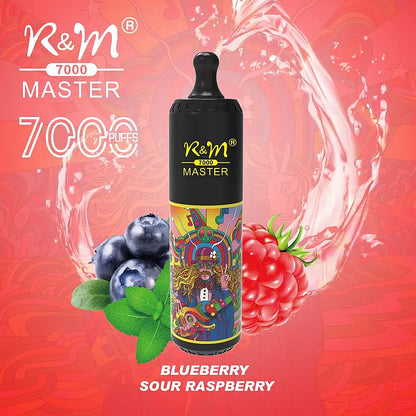 R&M MASTER 7000 Puffs  0% 2% 5% Nicotine Rechargeable Disposable vape