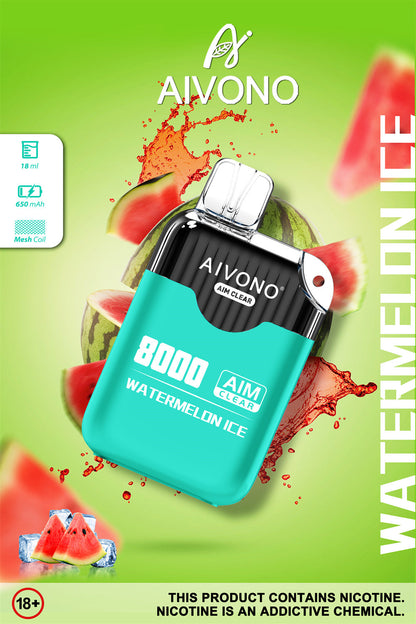 AIVONO AIM CLEAR 8000 Puffs Disposable Vape Wholesale