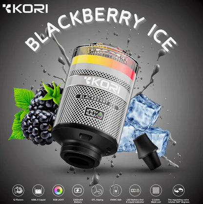 KORI Hookah Head Shisha 120K Disposable Vape E-hookah 0.5% (120000 Puffs)