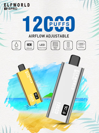 ELFWORLD i15 Pro 12000 Puffs Disposable Vape Wholesale