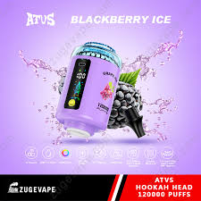 ATVS 120000 120K Puffs:DTL Hookah Head Disposable Vape with LED Display ;50 ml, 2200 mAh, DTL, USB-C