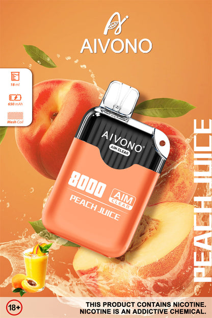 AIVONO AIM CLEAR 8000 Puffs Disposable Vape Wholesale