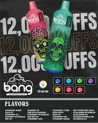 Bang King 12000 Puffs Disposable 650mAh  20ml Vape E Cigarettes Puff 12k Prefilled Pod