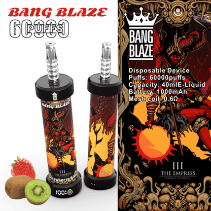 BANG BLAZE 60000 Puffs Disposable Vape Wholesale-1000mAh Battery,40ml E-liquid,Multiple Nicotine 10 Flavors
