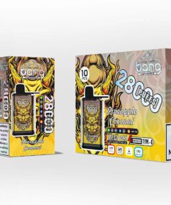 Bang 28000 Puffs Disposable Vape(0% to 5% Nicotine) - 30ml E-Liquid, 650mAh Battery 12 Flavors
