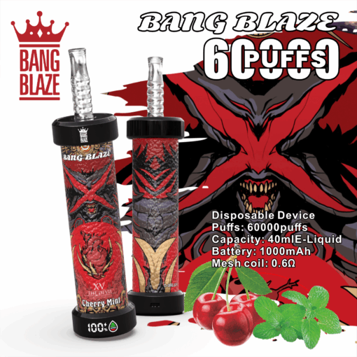 BANG BLAZE 60000 Puffs Disposable Vape Wholesale-1000mAh Battery,40ml E-liquid,Multiple Nicotine 10 Flavors