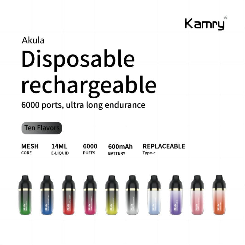 Kamry Akula 6000 Puffs Disposable Vape Wholesale