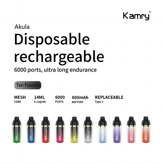 Kamry Akula 6000 Puffs Disposable Vape Wholesale