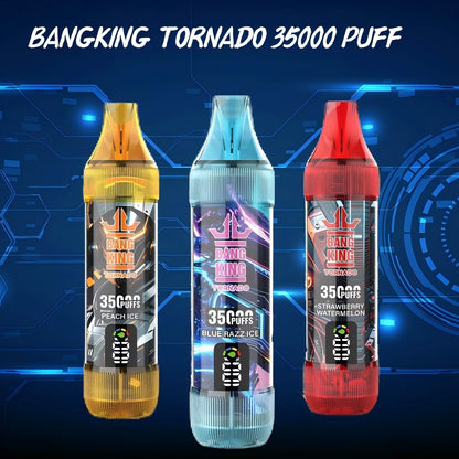 BANGKING 35000 PUFFS Bulk Sale Cheaper Disposable Tornado Vape-1000mAh Battery, 23ml E-liquid, Multiple Nicotine 10 Flavors