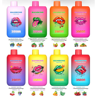 BANGKING 35000 PUFFS SWITCH DUO Bulk Sale Good Price Vape-650mAh Battery, 28ml E-liquid, Multiple Nicotine 12 Flavors