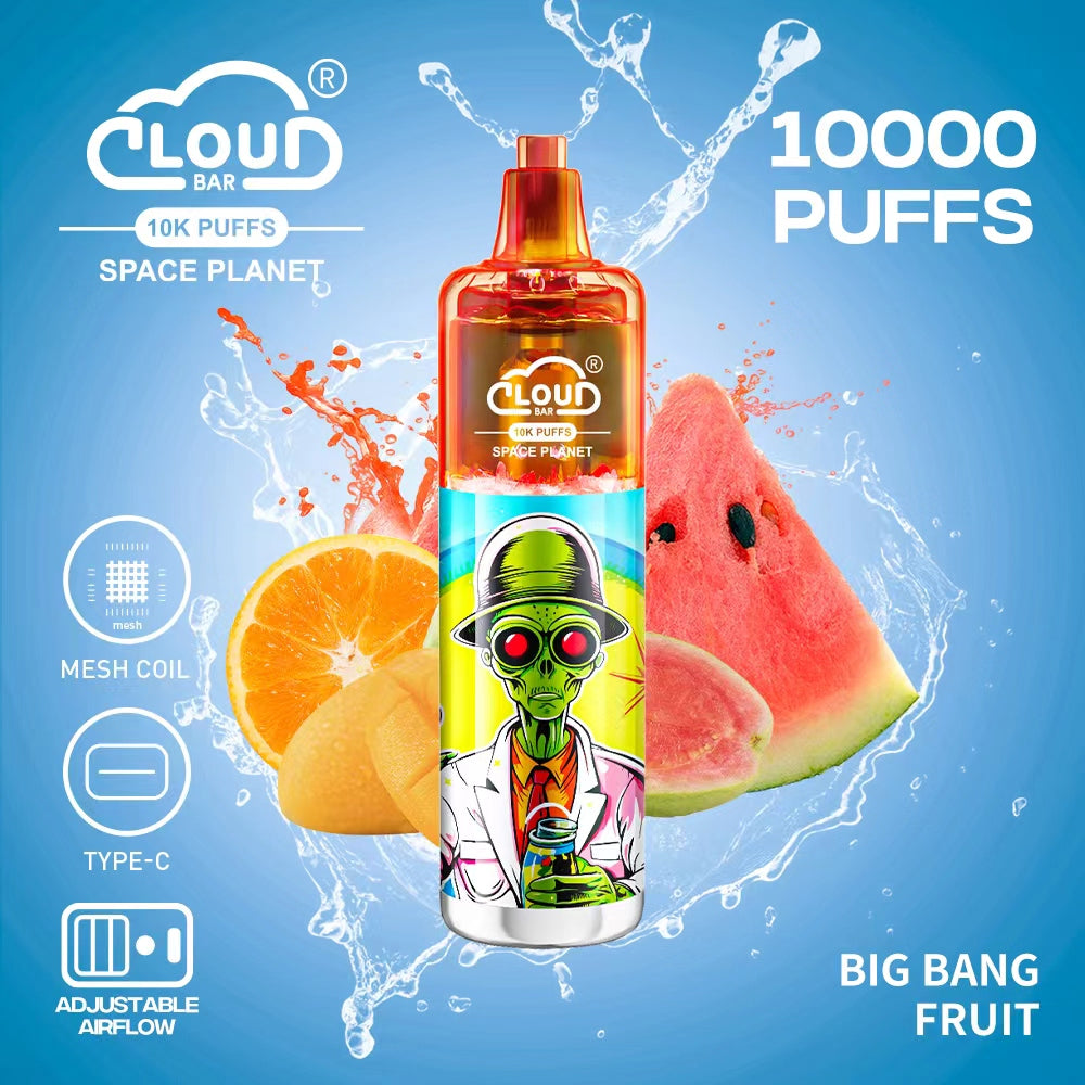 Cloud Multi Flavor 10000 Puffs  5% Rechargeable Cigarettes Vapor Electronic Vapes Pen 18ml for Cigarettes Lovers