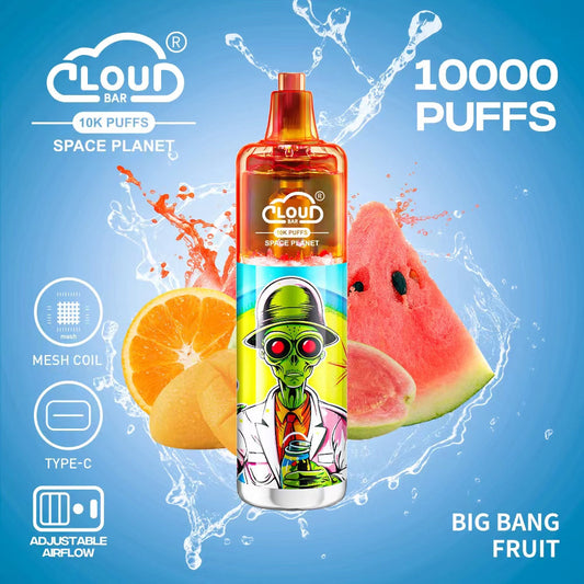 Cloud Multi Flavor 10000 Puffs  5% Rechargeable Cigarettes Vapor Electronic Vapes Pen 18ml for Cigarettes Lovers