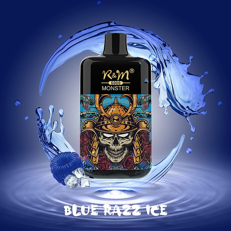 R&M Monster 6000 Puffs  5% Nicotine Rechargeable Disposable vape