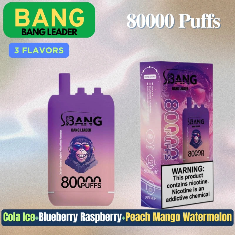 Bang bangleader 80000 Puffs Triple Flavors Disposable Price Super Sale