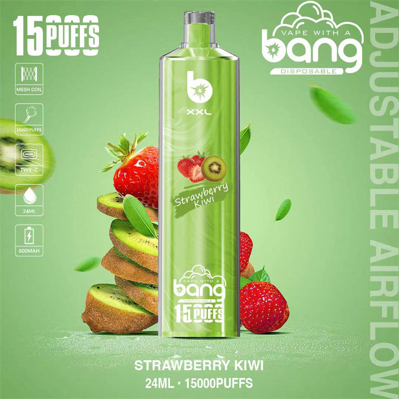Bang SHISHA 15000 Disposable Vape 0.6 Ω 600 mAh  15 mL  Rechargeable Type-c  20   Flavors
