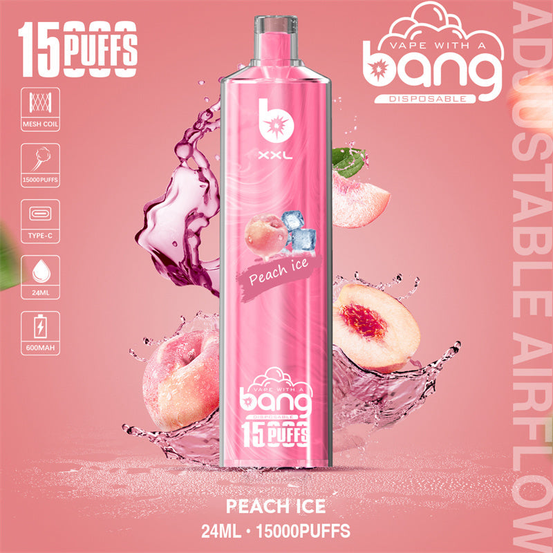 Bang SHISHA 15000 Disposable Vape 0.6 Ω 600 mAh  15 mL  Rechargeable Type-c  20   Flavors