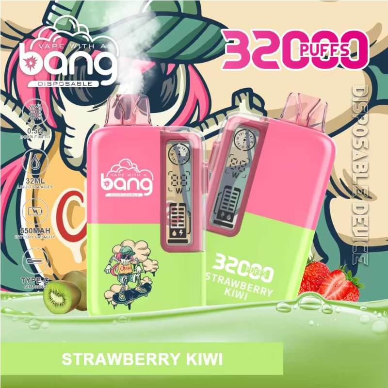 Bang 32000 Puffs Disposable Vape(0%-5% Nicotine) - 32ml E-Liquid, 650mAh Battery