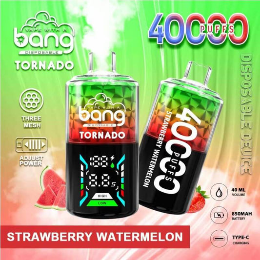 Bang Tornado 40000 Puffs Disposable Vape - 40ml E-Liquid, 850mAh Battery