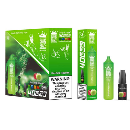 Bang Blaze 40000 Puffs Disposable Vape(0% to 5% Nicotine) - 40ml E-Liquid, 1000mAh Battery 12 Flavors