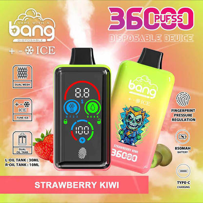 Bang ICE 36000 Puffs Disposable Vape(0%-5% Nicotine) - 36ml E-Liquid, 850mAh Battery