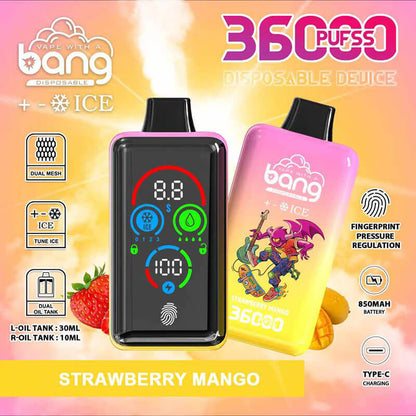 Bang ICE 36000 Puffs Disposable Vape(0%-5% Nicotine) - 36ml E-Liquid, 850mAh Battery