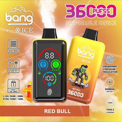 Bang ICE 36000 Puffs Disposable Vape(0%-5% Nicotine) - 36ml E-Liquid, 850mAh Battery