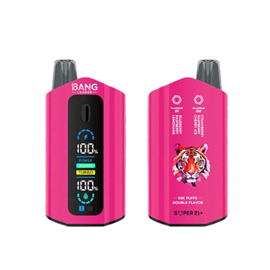 Bang Leader 50000 Disposable Vape - 50K Puffs, 36ml E-Liquid (0-5% Nicotine) 36mL650mAh 12 Flavors