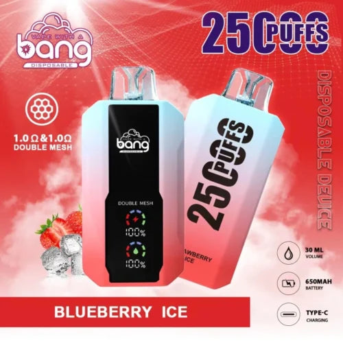 Bang 25000 Puffs Vape 25K Disposable Vape Pen E Cigarette Prefilled 30ml 650mAh Disposable Vape 12 Flavors