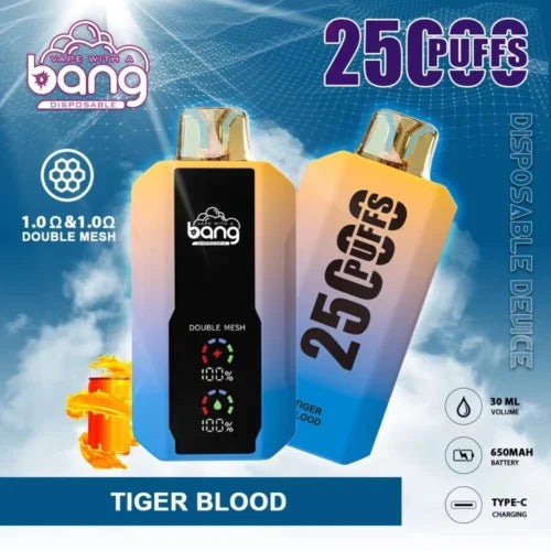 Bang 25000 Puffs Vape 25K Disposable Vape Pen E Cigarette Prefilled 30ml 650mAh Disposable Vape 12 Flavors
