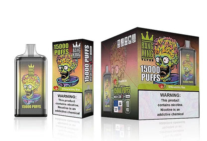 Bang King 15000 Puffs 0% 2% 3% 5% Nicotine Rechargeable Disposable Pod-650mAh Battery, 25ml E-liquid, Multiple Nicotine 20 Flavors