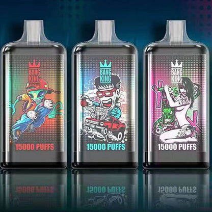 Bang King 15000 Puffs Disposable Vape Wholesale-850mAh Battery, 40ml E-liquid, Multiple Nicotine 12 Flavors