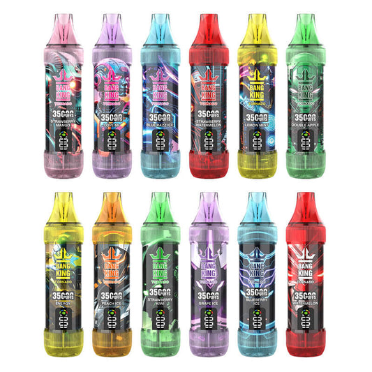 Bang King 35000 Puffs Disposable Vape(0%-5% Nicotine) - 35ml E-Liquid, 700mAh Battery 12 Flavors