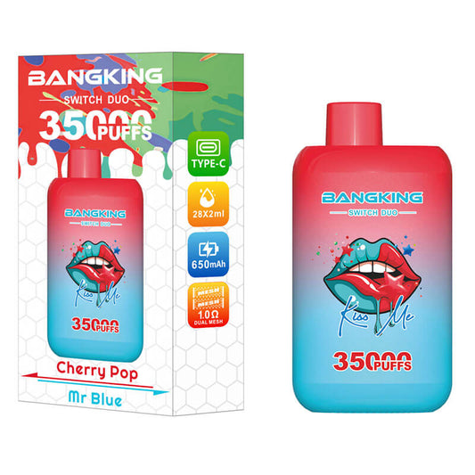 Bang King 35000 Puffs Disposable Vape - 36ml E-Liquid, 650mAh Battery Summer 12 Flavors