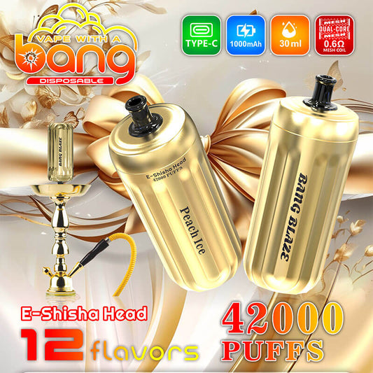 Bang Blaze E-Shisha Head 42000 - 30ml E-Liquid, 1000mAh Battery
