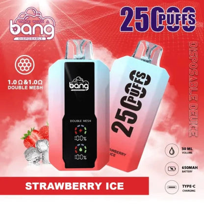 Bang 25000 Puffs Vape 25K Disposable Vape Pen E Cigarette Prefilled 30ml 650mAh Disposable Vape 12 Flavors