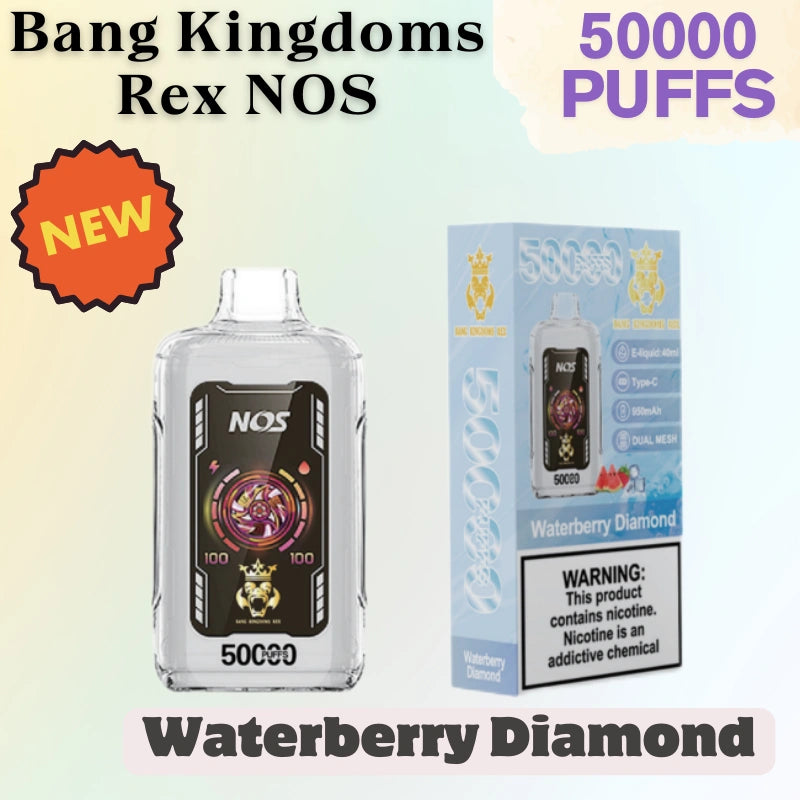 Bang Kingdoms Rex NOS 50k Crystal Vape Best Seller Discounted Price