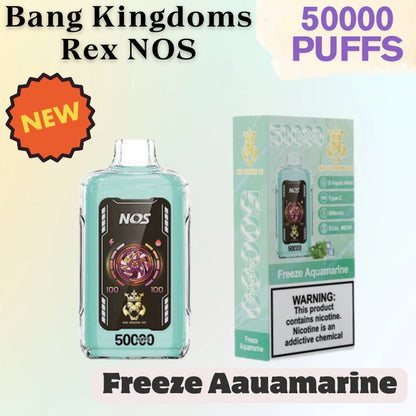 Bang Kingdoms Rex NOS 50k Crystal Vape Best Seller Discounted Price