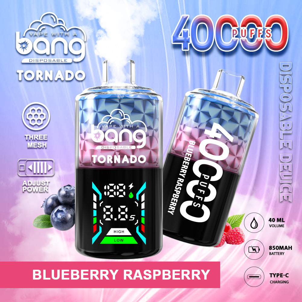 Bang 40000 Puffs 40K Pro Puffs Smart Full Screen Description Disposable Vape Pen E Cigarette 30ml 850mAh Prefilled