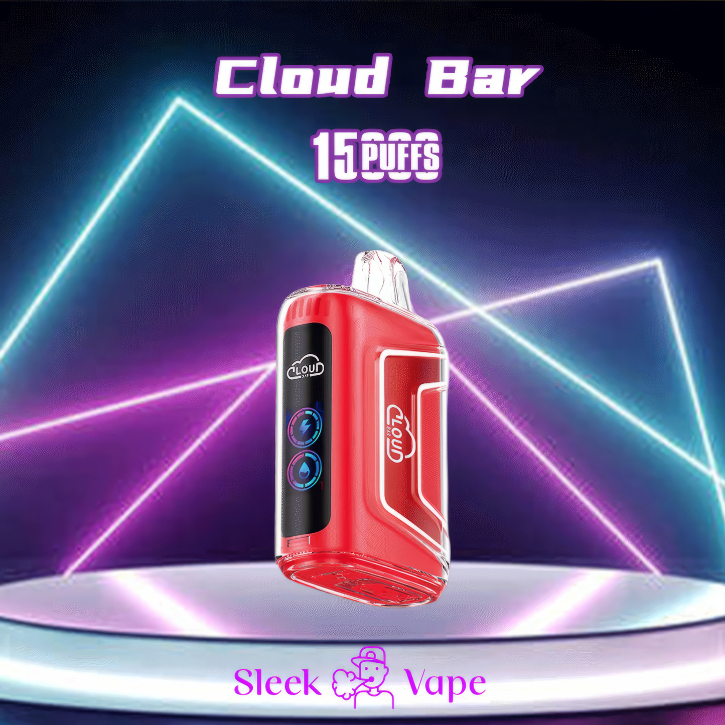 Cloud Bar 15000 Puffs 2% 3% 5% Nicotine Rechargeable Disposable Vapecloud-bar-15000