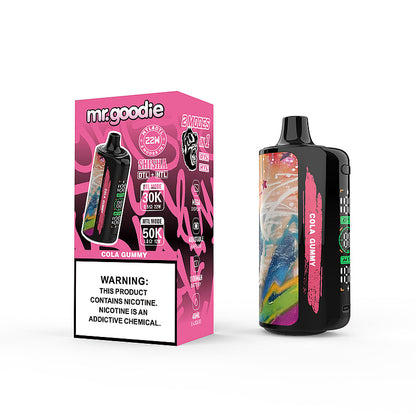 Mr.Goodie Shisha 50000 Puffs :DTL/MTL Disposable Vape with Mega Display