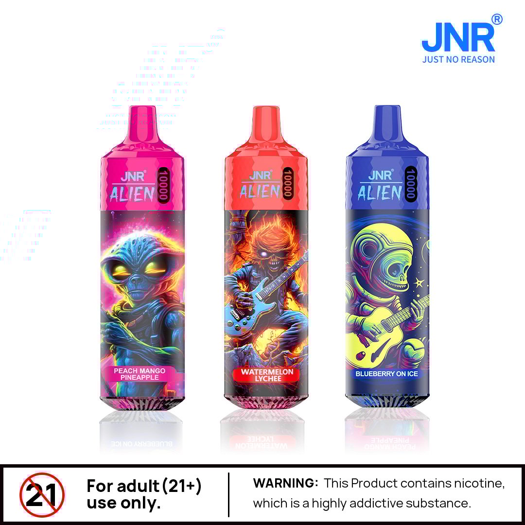 JNR Alien 10000 puffs RGB lights Disposable Vape – Enjoy Infinity Flavor-850mAh Battery, 20ml E-liquid, Multiple Nicotine 48 Flavors