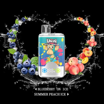 Uwin Crystal Twins 40000 Puffs Dual Flavors Disposable Vape –Ultimate Vaping Experience