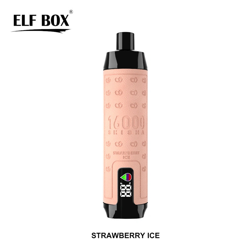 ELF BOX Shisha 16000 Puffs Disposable Vape – 28ml, Mesh Coil, Type-C Fast Charging