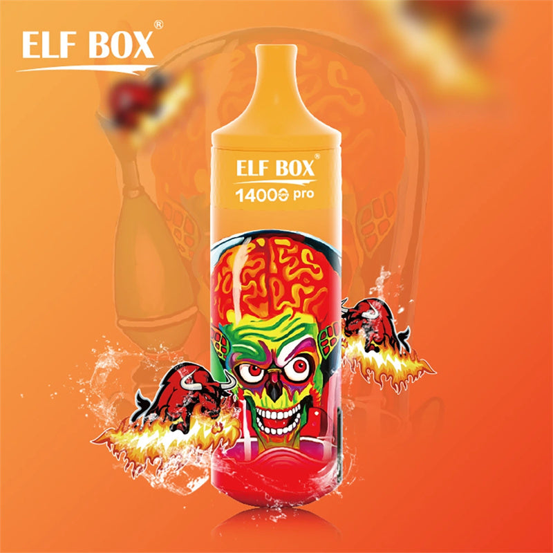 ELF BOX RGB 14000 Puff Disposable Vape 600mAh Battery Mesh coil 1.0ohm RGB-Light+Lanyard