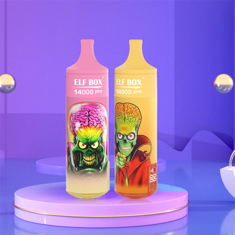 ELF BOX RGB 14000 Puff Disposable Vape 600mAh Battery Mesh coil 1.0ohm RGB-Light+Lanyard