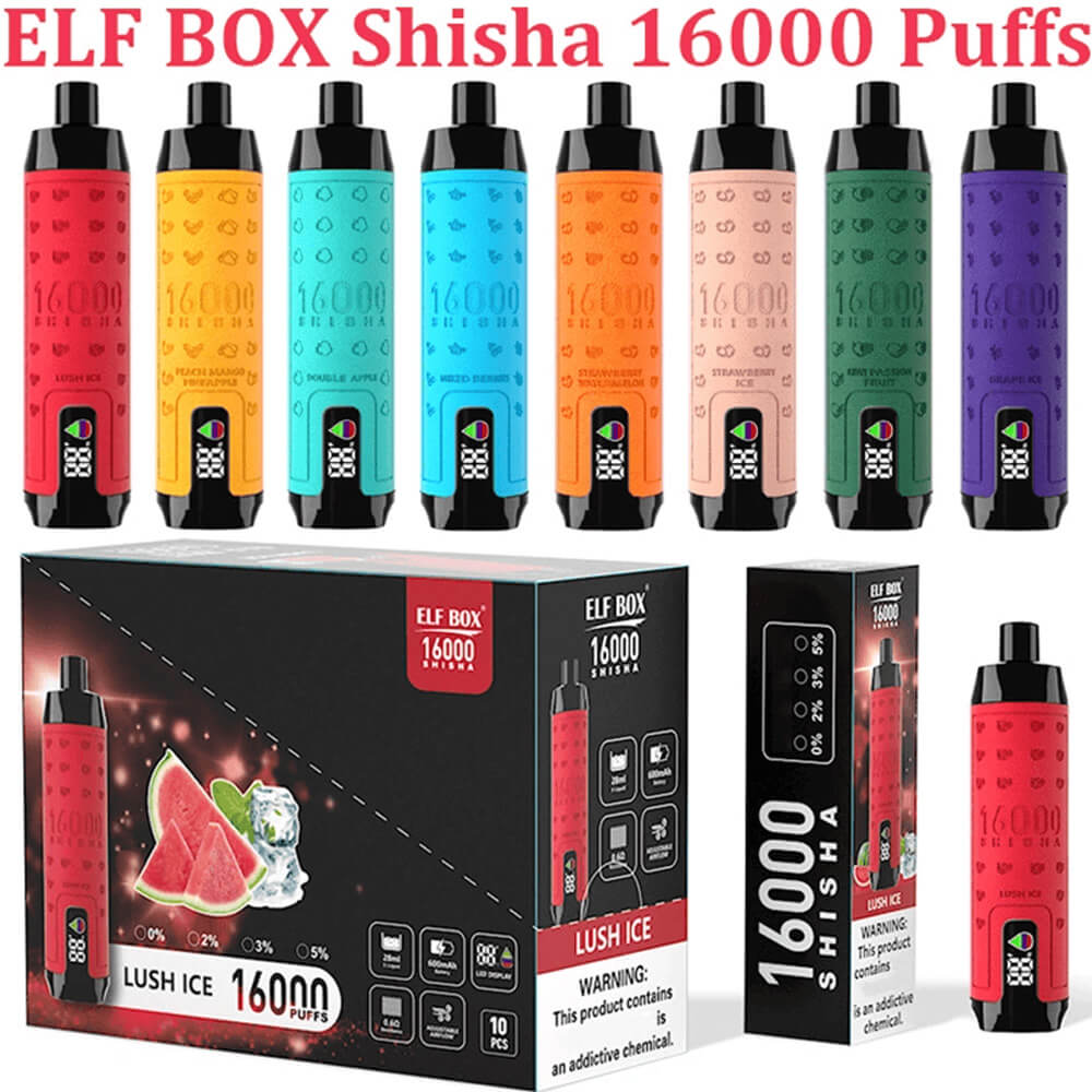 Elf Box Shisha 16000 PUFF Disposable Vape In Sales