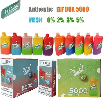 ELF BOX 5000 Disposable Vape 5000 Puffs Authentic E Cigarette Pen